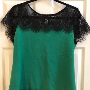 Knit and lace top